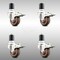 Service Caster 3 Inch 316SS High Temp Glass Filled Nylon 1-7/8 Inch Stem Caster Set Lock Brake SCC-SS316TTLEX20S314-GFNSHT-178-4 - alternate 1